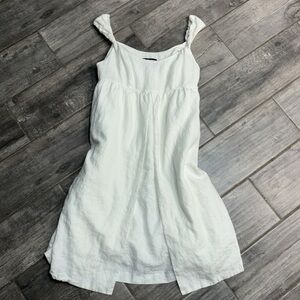 Grace Elements white linen women’s dress size 8